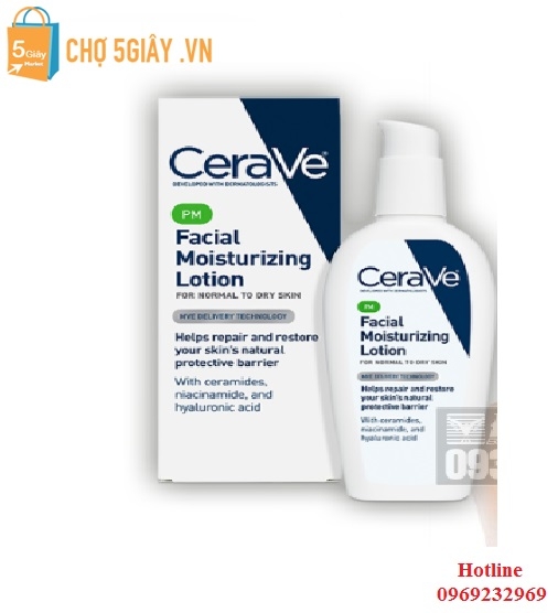 Kem Dưỡng CeraVe Facial Moisturizing Lotion PM 89ml của Mỹ
