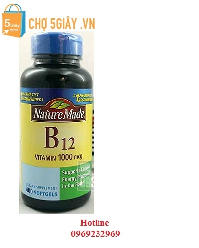 Vitamin Nature Made B12 (1,000 mcg) 400 viên