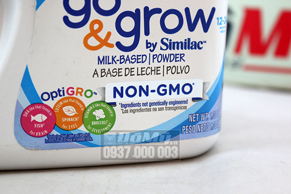 Sữa Similac Go & Grow Non-GMO dành cho bé 12-24 tháng 624g của Mỹ