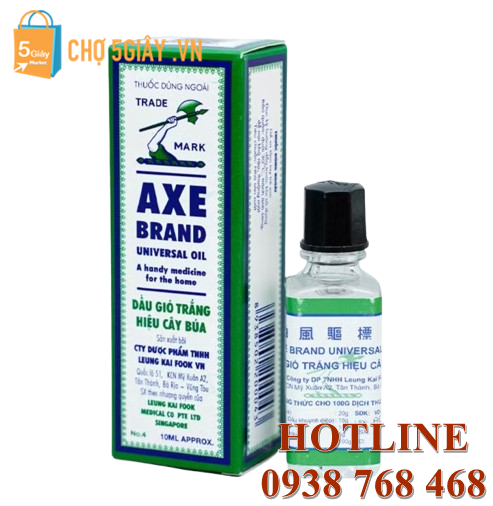 Dầu gió trắng Axe chứa các thành phần tự nhiên