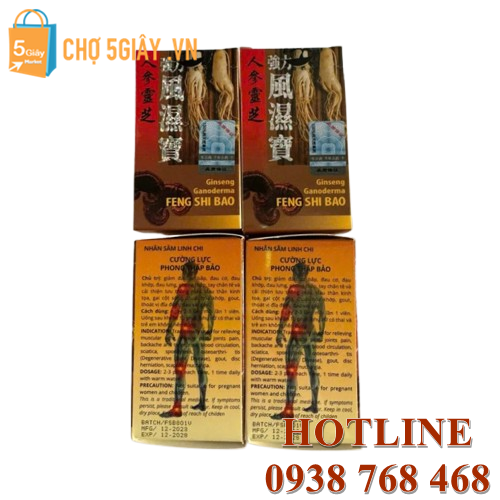 Nhân Sâm Linh Chi Cường Lực Phong Thấp Bảo Ginseng Ganoderma Feng Shi Bao