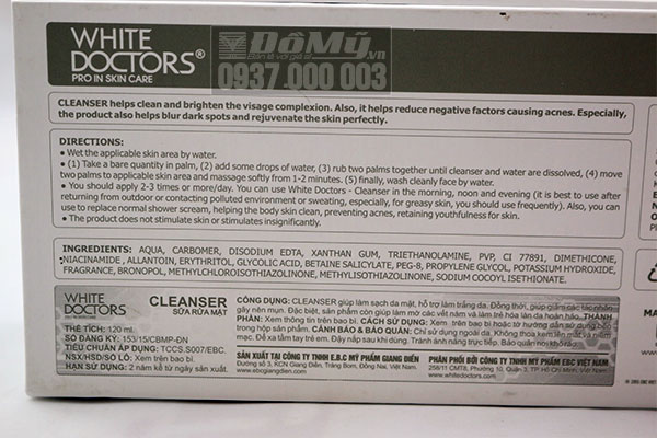 Sữa rửa mặt white doctors Cleanser 120ml