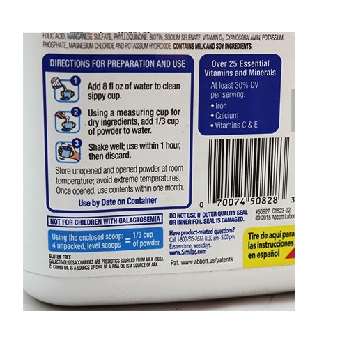 Sữa Similac Go & Grow Non-GMO dành cho bé 12-24 tháng 624g của Mỹ