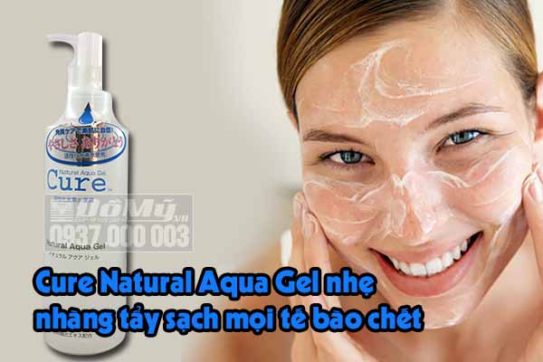 Tẩy tế bào chết CURE NAUTURAL AQUA GEL 250g của Nhật Bản mô tả