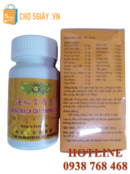 Thông Mạch Cốt Thống Linh giúp hỗ trợ thư gân, hoạt lạc, và cải thiện khí huyết, khu phong trừ thấp, cường gân tráng cốt, và giảm viêm chỉ thống
