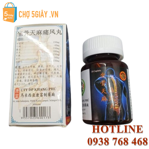 Tọa Cốt Thiên Ma Thống Phong Hoàn là sản phẩm chứa các thành phần thiên nhiên, được sản xuất tại Malaysia