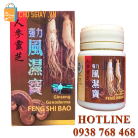 Ginseng Ganoderma Feng Shi Bao – Giảm đau tê xương khớp [HOT]