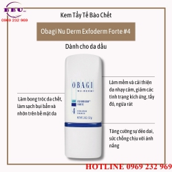 Phân phối sỉ Kem làm mới và tái tạo da dầu Obagi Nuderm Exfoderm Forte 4 ( dành cho da dầu) Phân phối sỉ Kem làm mới và tái tạo da dầu Obagi Nuderm Exfoderm Forte 4 ( dành cho da dầu)