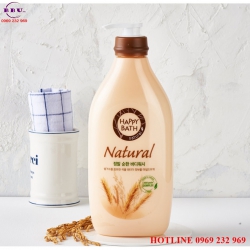 Phân phối sỉ Sữa Tắm Dưỡng Ẩm Lúa Mạch Happy Bath Natural Phân phối sỉ Sữa Tắm Dưỡng Ẩm Lúa Mạch Happy Bath Natural
