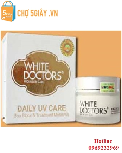 Bộ đôi trị nám, tàn nhang của White Doctors - Daily UV Care & Melasma Clearr