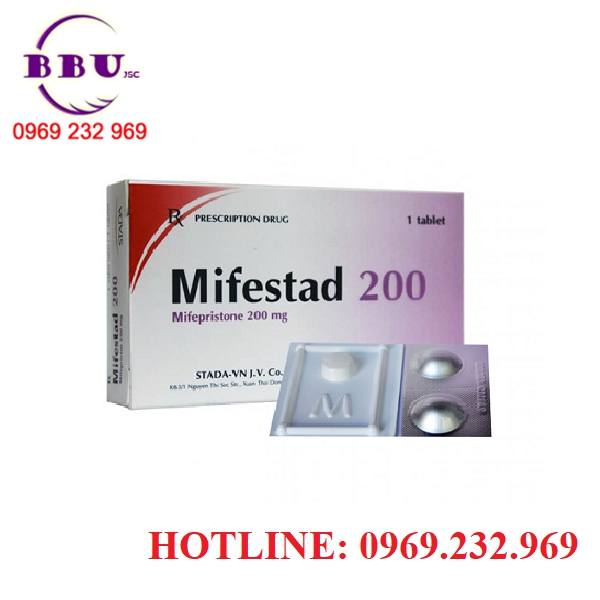 Công dụng Mifepristone & misoprostol 200mcg - Thuốc phá thai