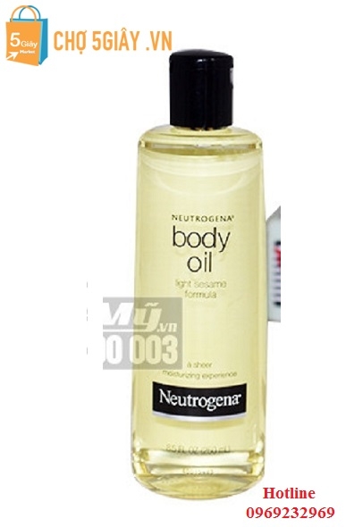Dầu dưỡng thể Neutrogena Body Oil Light Sesame Formula 250ml của Mỹ