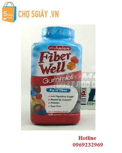Fiber Well Gummies 220 viên - Bổ sung chất xơ