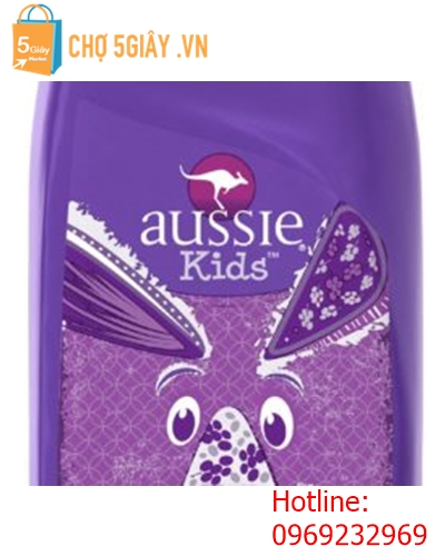 Gel tắm, gội, xả 3 in 1 cho bé Aussie Kids Shampoo, Conditioner & Body Wash – G’Day Grape