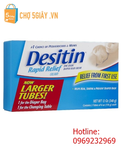 Kem chống hăm tã nhập khẩu từ Mỹ Desitin Rapid Relief Cream