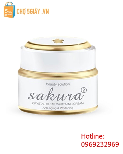 Kem dưỡng trắng da mặt chống lão hóa Sakura Anti-Wrinkle Whitening Cream