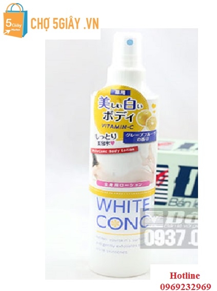 Lotion xịt dưỡng da White Conc vitamin C 245ml của Nhật Bản