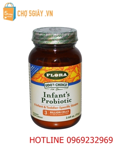 Men Vi Sinh Flora Udo's Choice Infant’s Probiotic 75g của Canada