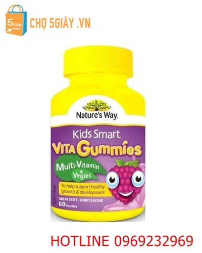 Nature's Way Kids Smart Vita Gummies Multi Vitamin 60 viên của Úc