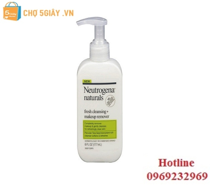 Sữa Rửa Mặt & Tẩy Trang Neutrogena Naturals Fresh Cleansing Makeup Remover 177ml từ Mỹ