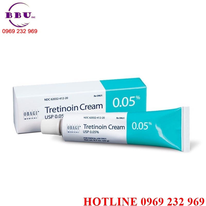 Phân phối sỉ Kem điều trị mụn, nám lão hoá da Tretinoin 0.05%