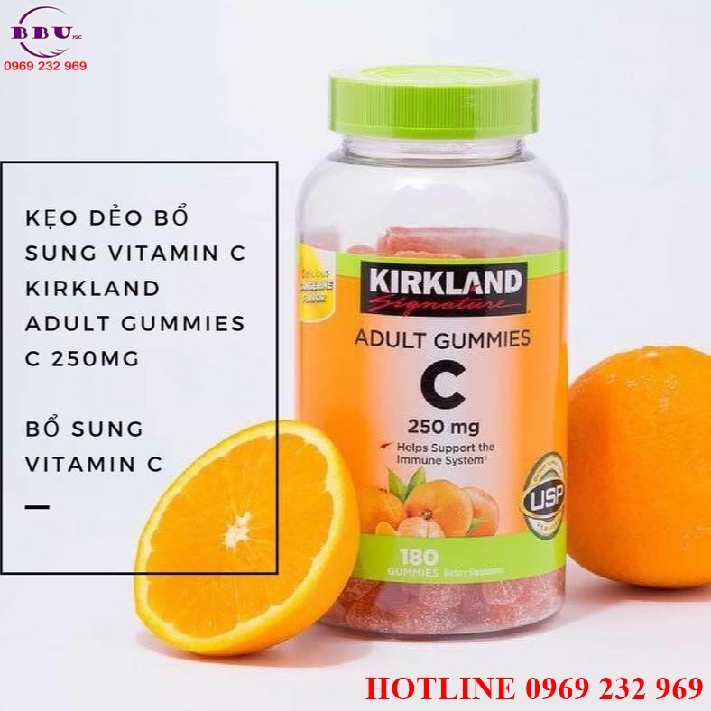 Phân phối sỉ Kẹo dẻo bổ sung vitamin C Kirkland Adult Gummies C
