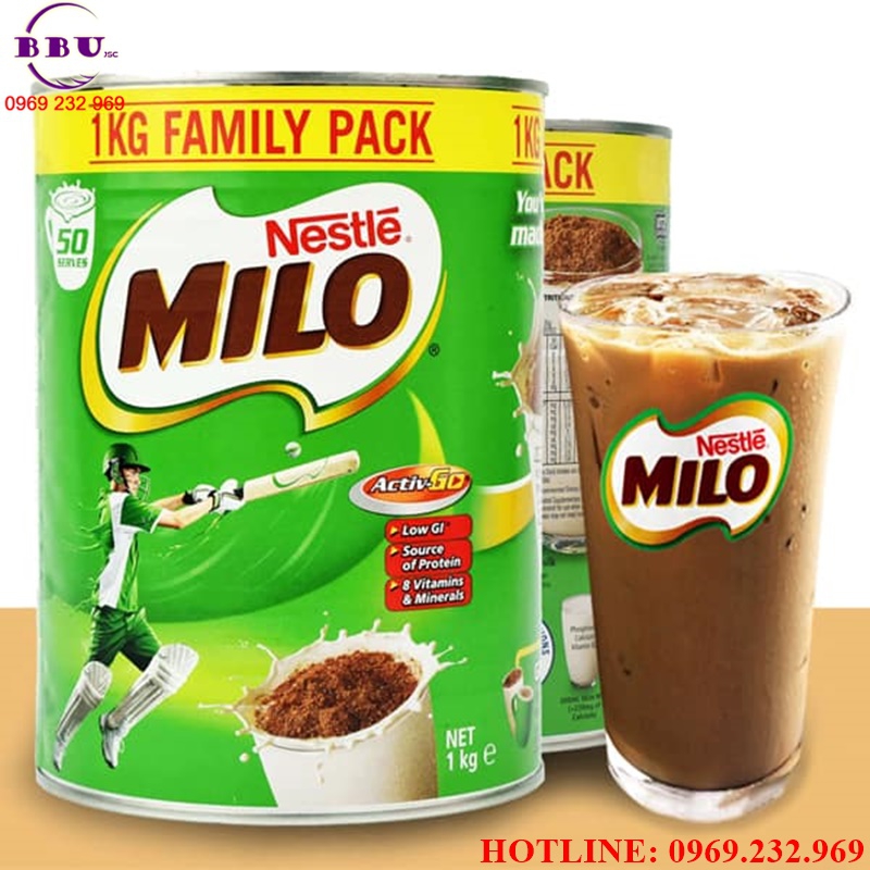 Phân phối sỉ Sữa Milo Úc hộp 1kg