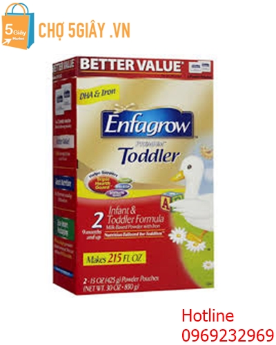 Sữa bột Enfagrow Premium Toddler 850g dành cho trẻ từ 9 - 24 tháng nhập từ Mỹ