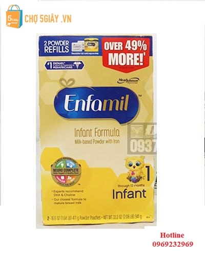 Sữa Enfamil PREMIUM ® Infant cho bé từ 0-12 tháng từ Mỹ