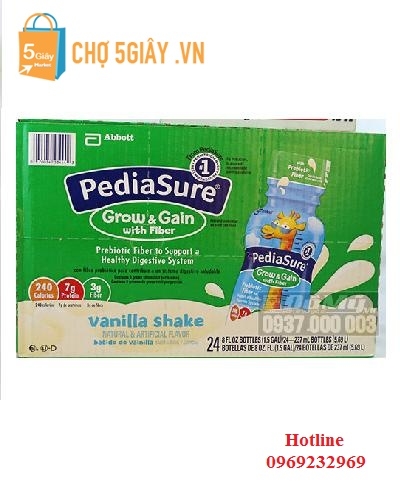 Sữa Pediasure nước Pediasure with Fiber hương vali 237 ml của Mỹ