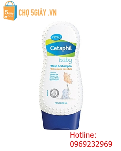 Sữa tắm gội Cetaphil Baby Wash and Shampoo With Organic Calendula