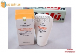 Kem dưỡng toàn thân Sakura Skin Whitening Body Cream 200g giúp trắng da của Nhật Bản