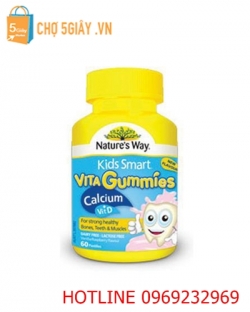 Nature’s Way Kids Smart Vita Gummies Calcium Vitamin D của Mỹ 60 viên