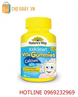 Nature’s Way Kids Smart Vita Gummies Calcium Vitamin D của Mỹ 60 viên