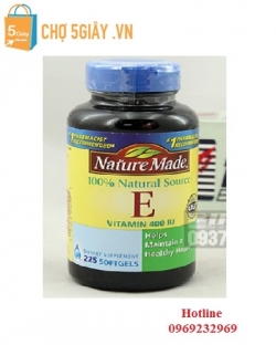 Vitamin E Nature Made 400IU 225 viên của Mỹ