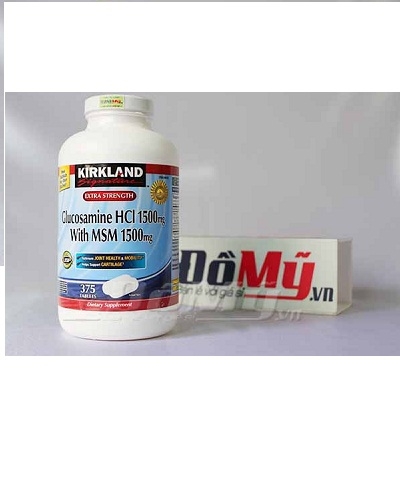 Thuốc bổ khớp Glucosamine Kirkland 375 viên của Mỹ hiệu quả bôi trơn khớp giảm các bệnh về khớp