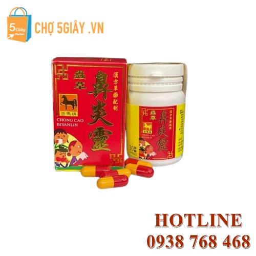 Trùng Thảo Tỷ Viêm Linh - Chong Cao Biyanlin hỗ trợ viêm mũi HOT