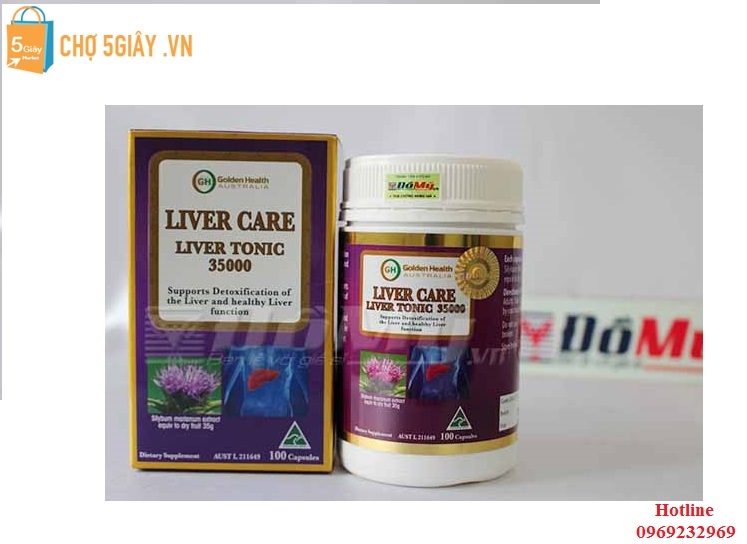 Viên uống bổ gan Liver Care Liver Tonic 35000mg Golden Health