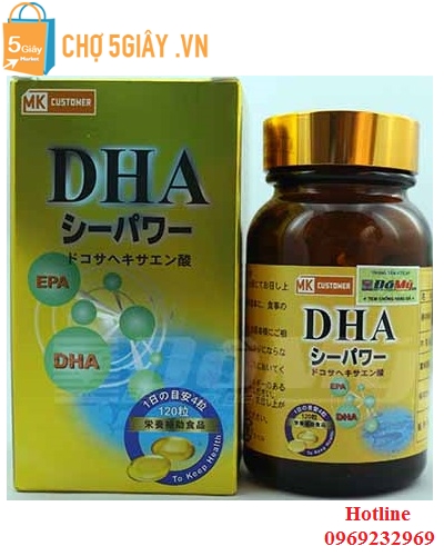 Viên uống bổ sung DHA tốt cho trẻ em, phụ nữ mang thai MK Customer Nhật Bản