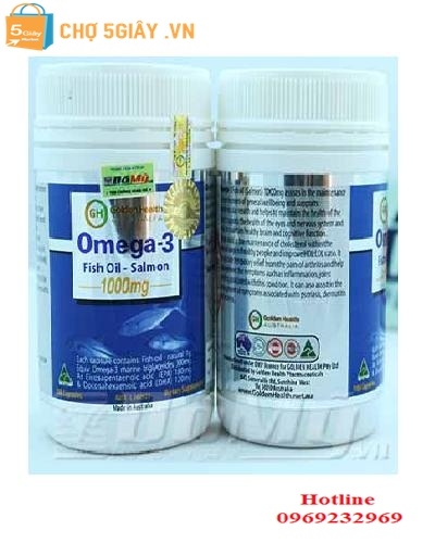 Viên uống dầu cá hồi Omega 3 1000mg Golden Health 100 viên của Mỹ