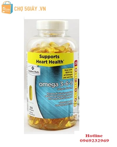 Viên uống dầu cá Omega 3-6-9 Member's Mark Suppots Heart Health 325 viên của Mỹ