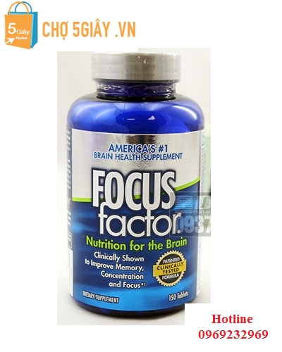 Viên uống Focus Factor giúp bồ sung đầy đủ Vitamin cần thiết cho Não bộ và giúp tăng cường trí nhớ của Mỹ