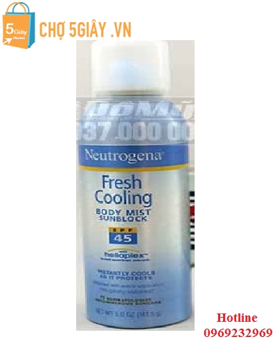 Xịt chống nắng Neutrogena Fresh Cooling Body Mist SPF 45 141,5g từ Mỹ